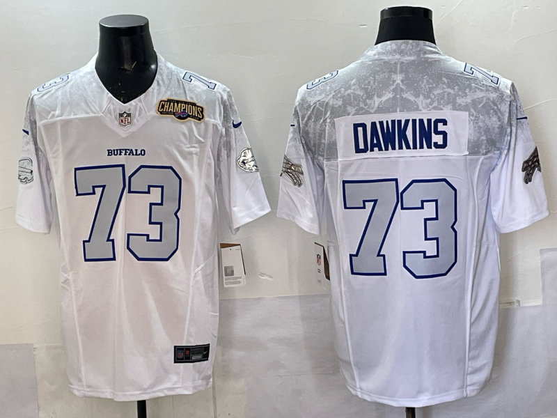 Men Buffalo Bills #73 Dawkins Nike White 2025 Rivalries Collection Limited NFL Jersey 004->buffalo bills->NFL Jersey